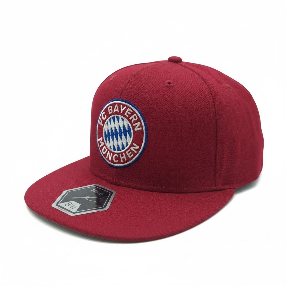FC‎ Bayern Munich Fi Collection Red Fitted Hat Soccer Cap Size 8.5 Est 1900